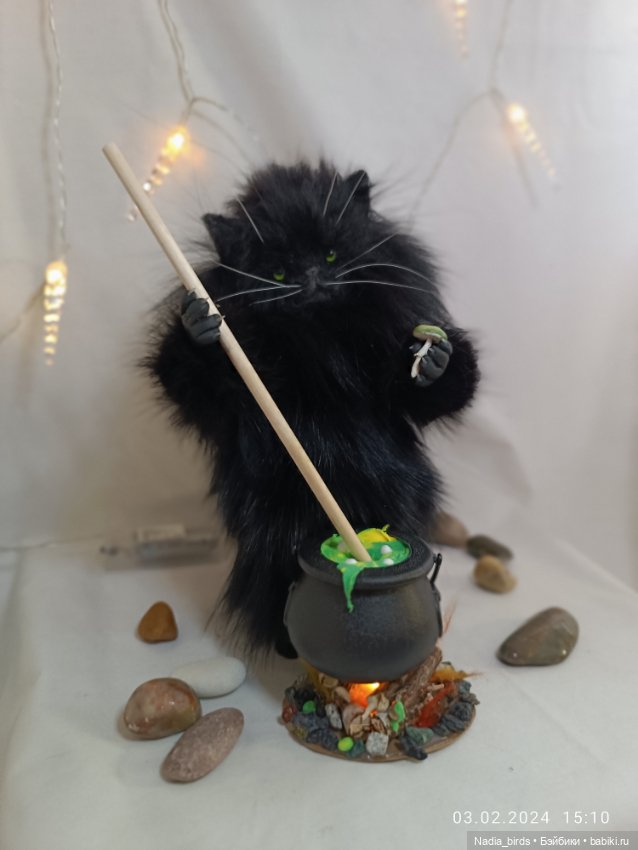 Шторм, кот-зельевар — Авторские игрушки (фото 6)