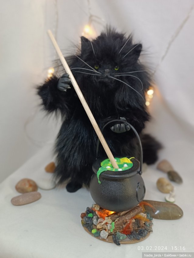 Шторм, кот-зельевар — Авторские игрушки (фото 9)