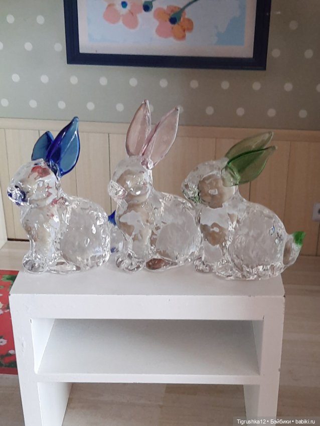 Хрустальные кролики — Миниатюра для кукол