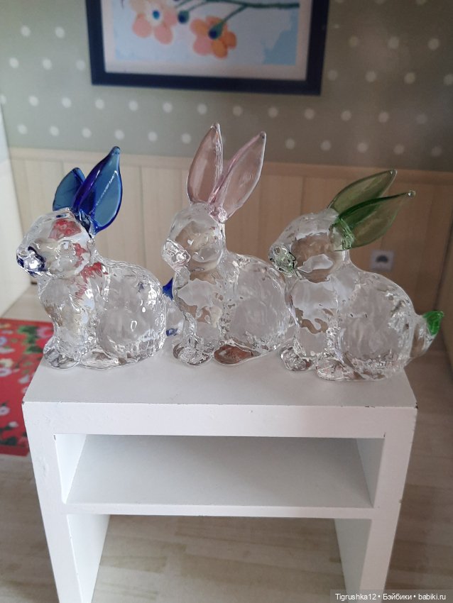 Хрустальные кролики — Миниатюра для кукол (фото 2)