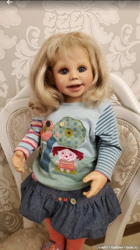 Кукла Gerlinde Feser улыбашка (фото 5)