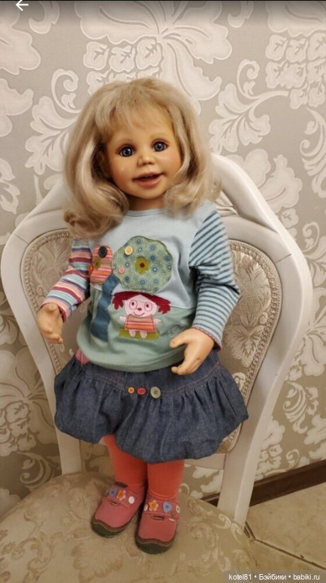 Кукла Gerlinde Feser улыбашка (фото 6)