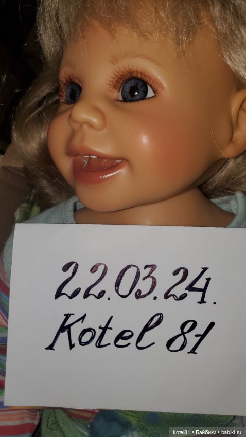 Кукла Gerlinde Feser улыбашка (фото 8)