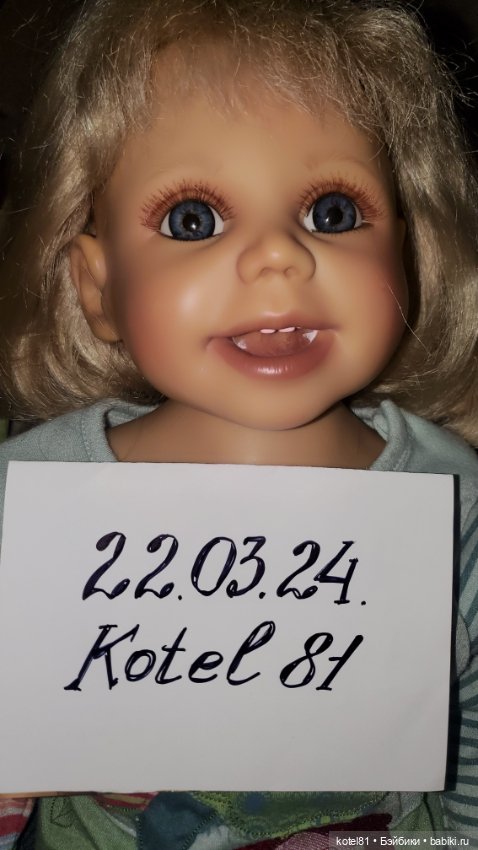 Кукла Gerlinde Feser улыбашка (фото 9)