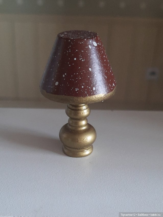 Лампа настольная — Миниатюра для кукол (фото 3)