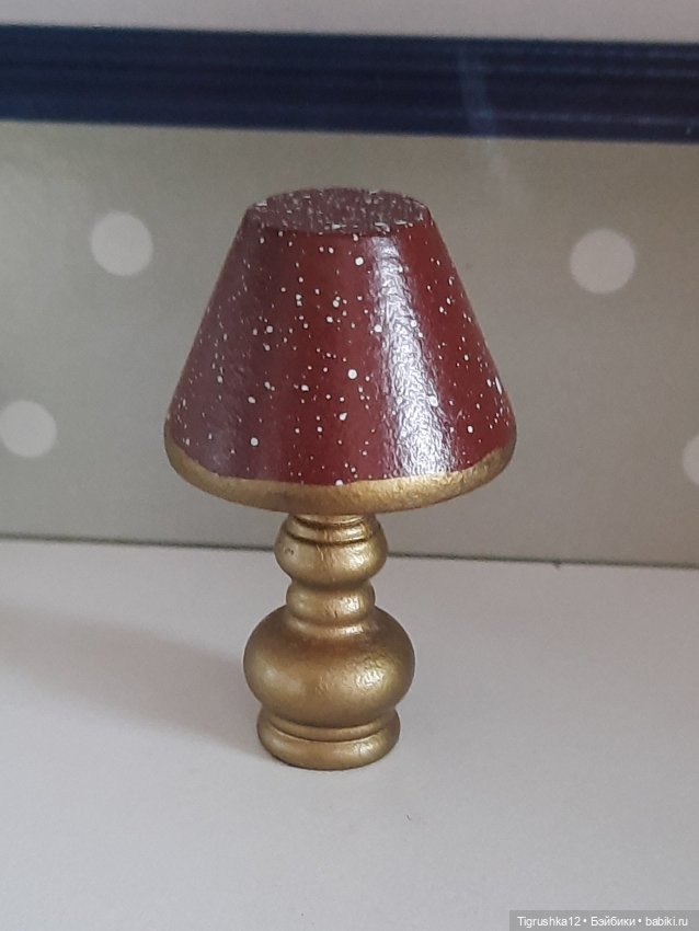 Лампа настольная — Миниатюра для кукол