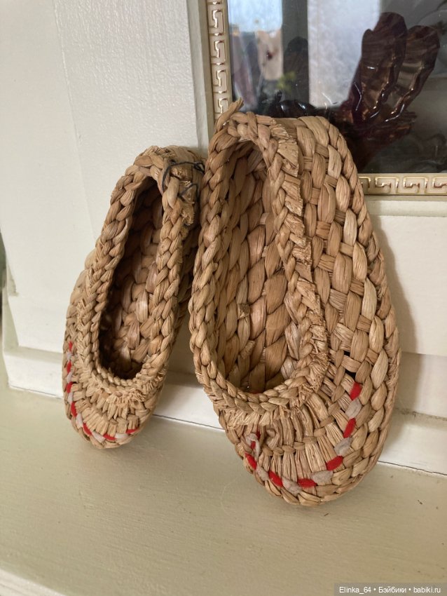 Лапти винтаж 1982 г — Обувь для кукол