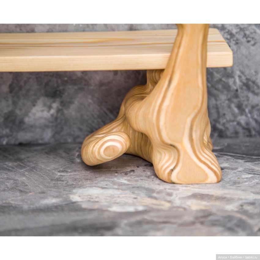 Лавочка с глицинией для 1/4 МСД кукол