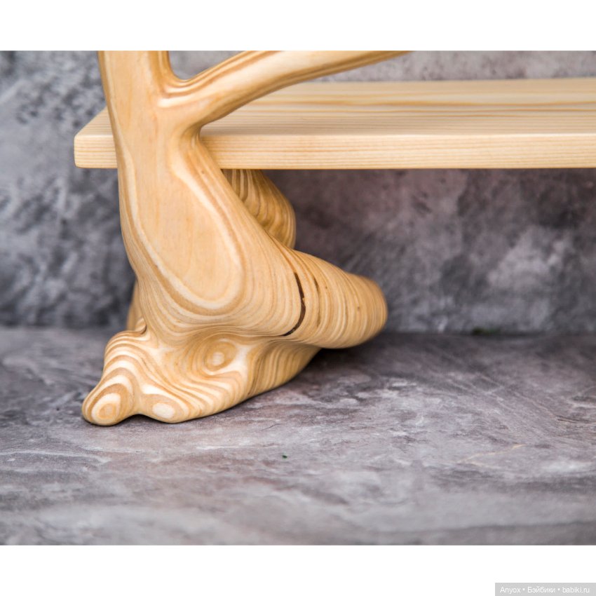 Лавочка с глицинией для 1/4 МСД кукол