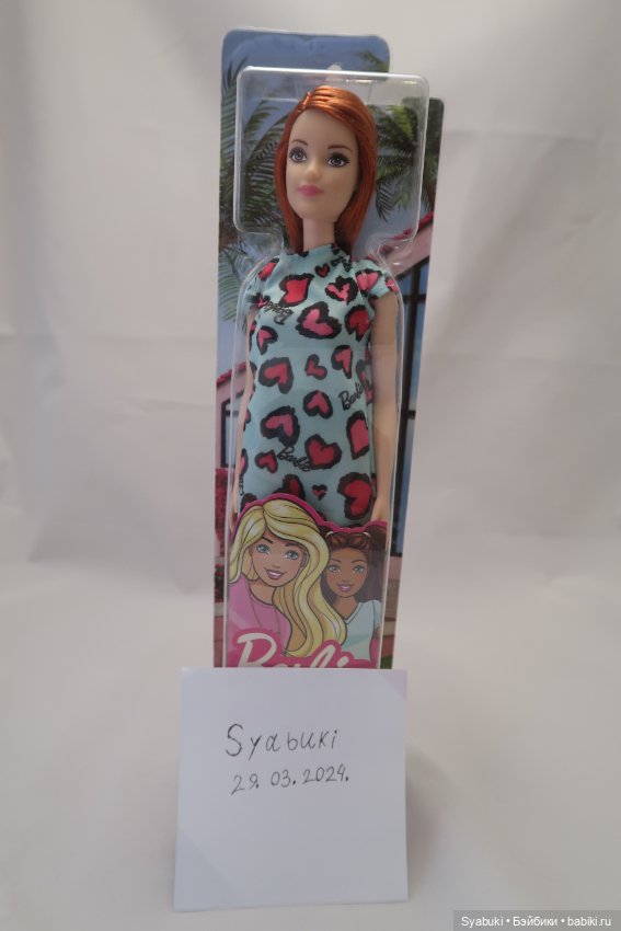 Fashion Barbie heart printed dress (фото 5)