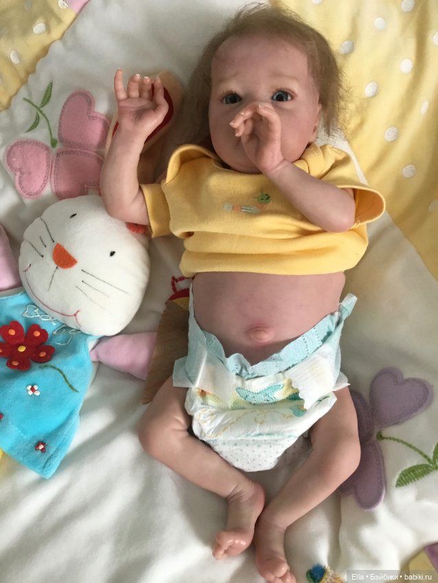 Кукла реборн Тинк от Бонни Браун ( оригинал) в любящие ручки (фото 4)