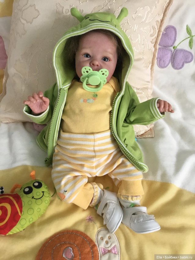 Кукла реборн Тинк от Бонни Браун ( оригинал) в любящие ручки (фото 5)