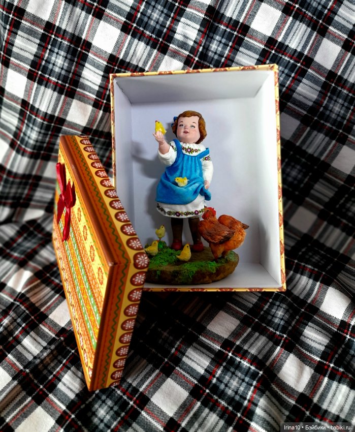Девочка с цыплятами — Авторские игрушки (фото 5)