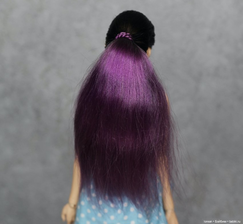 Парик из ангорской козы для Eslin doll (фото 3)