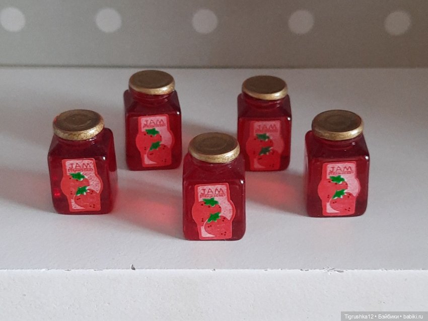 Баночки с вареньем — Миниатюра для кукол
