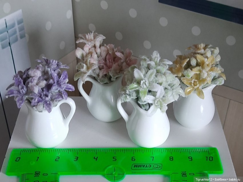 Цветы в кувшинах — Миниатюра для кукол (фото 7)
