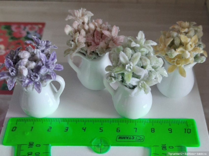 Цветы в кувшинах — Миниатюра для кукол (фото 6)