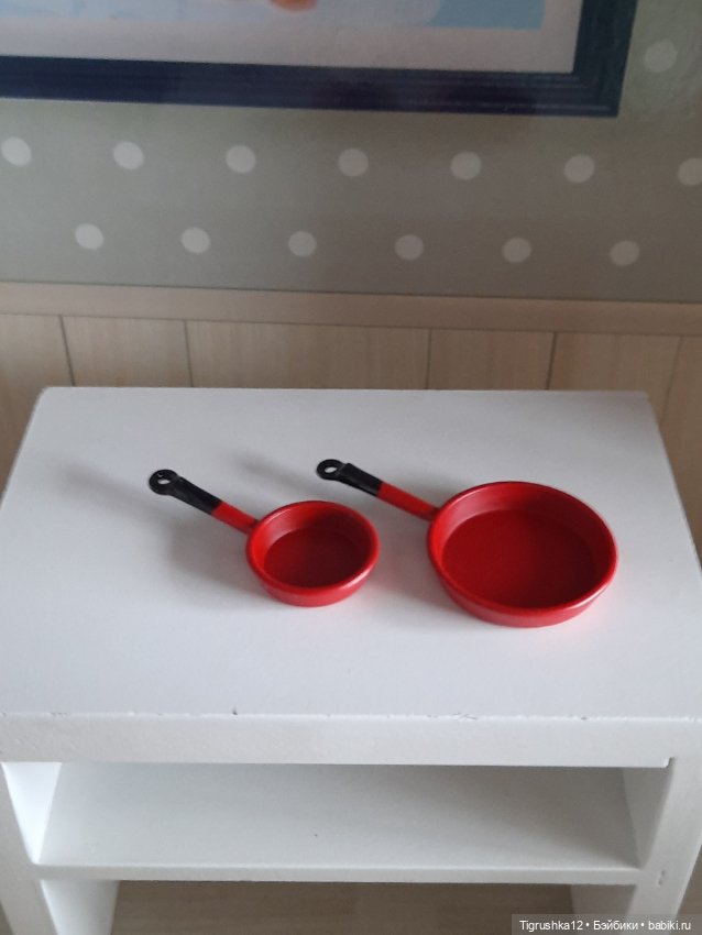 Набор сковородок # — Миниатюра для кукол (фото 4)