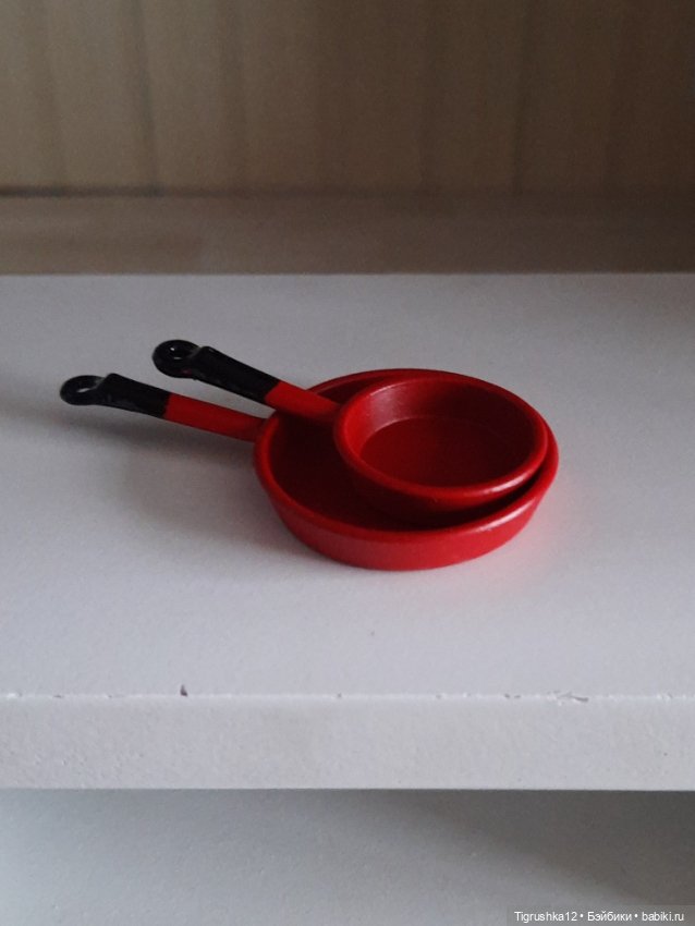 Набор сковородок # — Миниатюра для кукол (фото 2)