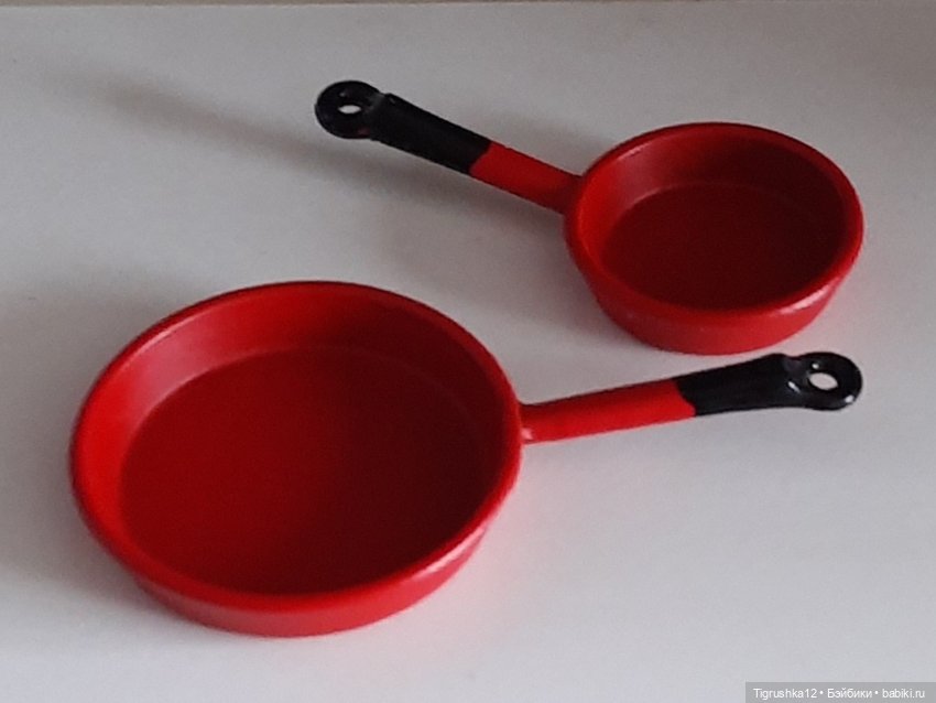 Набор сковородок # — Миниатюра для кукол (фото 5)