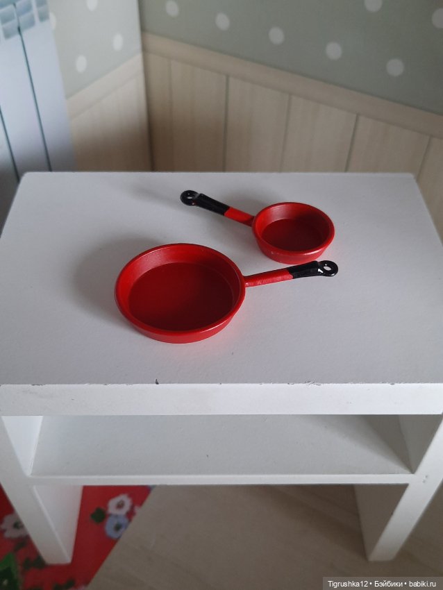 Набор сковородок # — Миниатюра для кукол (фото 8)