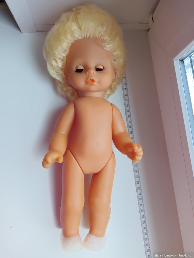 Полностью резиновая кукла ГДР в родном платье (фото 5)