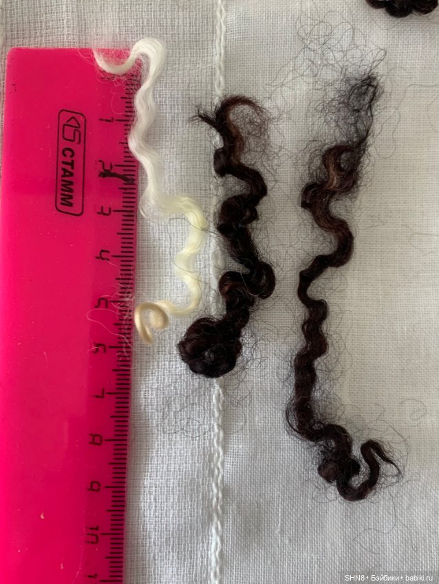 Локоны овечки 65 грамм — Парики и волосы (мохер) для кукол (фото 3)