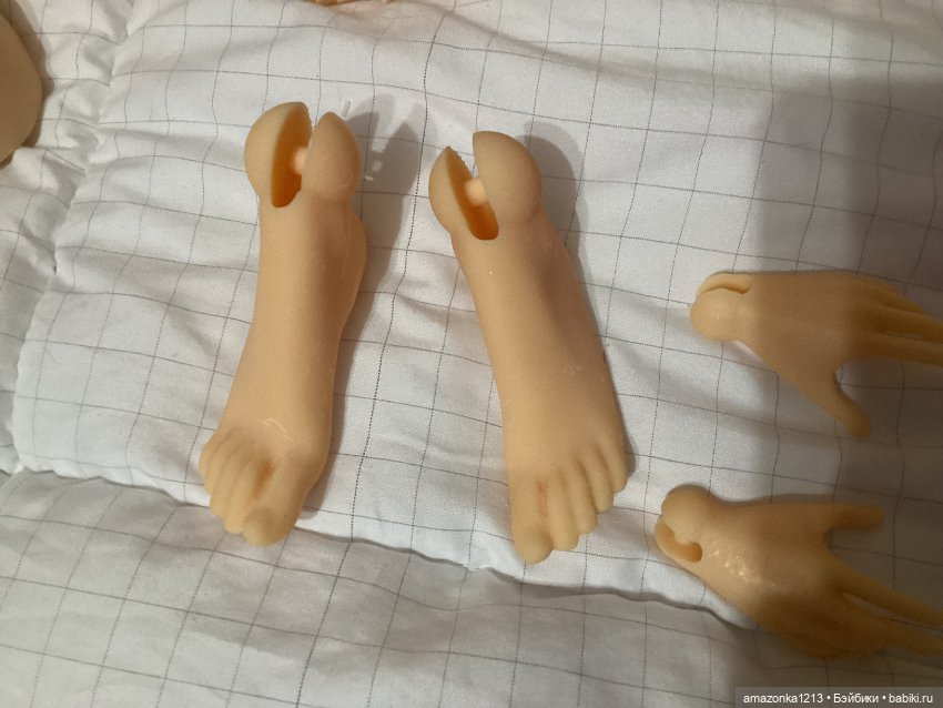 Обменяю или продам .Голова и другие части тела от авторской куклы. Цена за все (фото 6)