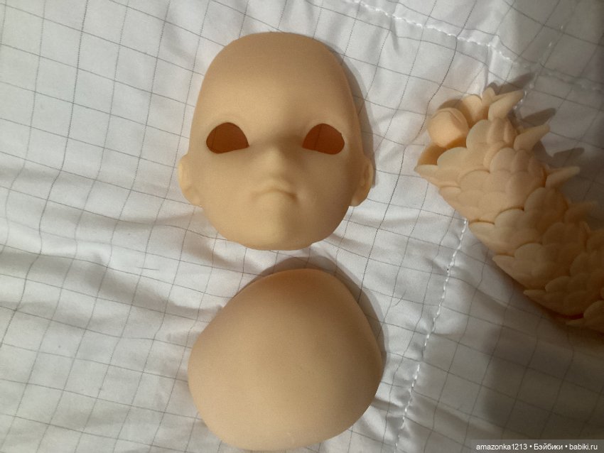 Обменяю или продам .Голова и другие части тела от авторской куклы. Цена за все (фото 3)