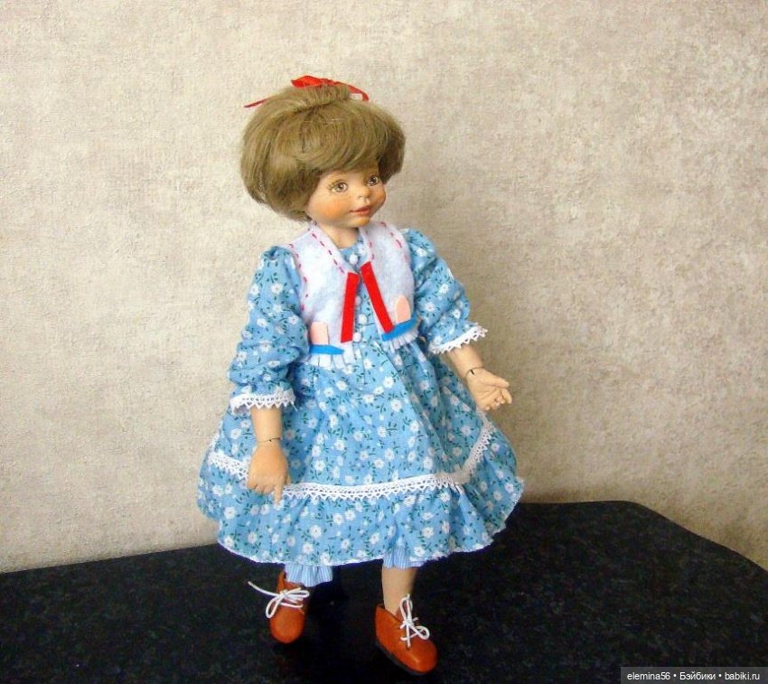 Мари. Авторская кукла в смешанной технике