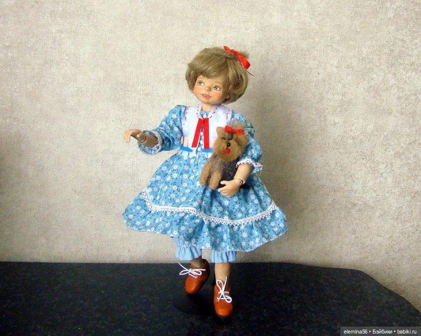 Мари. Авторская кукла в смешанной технике (фото 4)