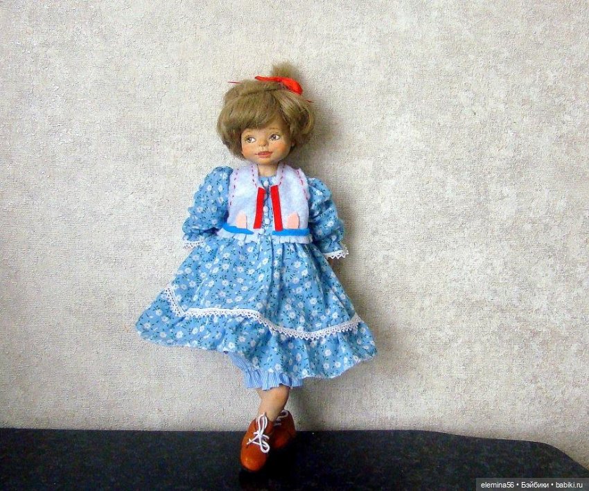 Мари. Авторская кукла в смешанной технике (фото 7)