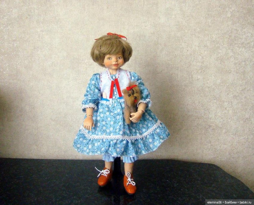 Мари. Авторская кукла в смешанной технике (фото 2)