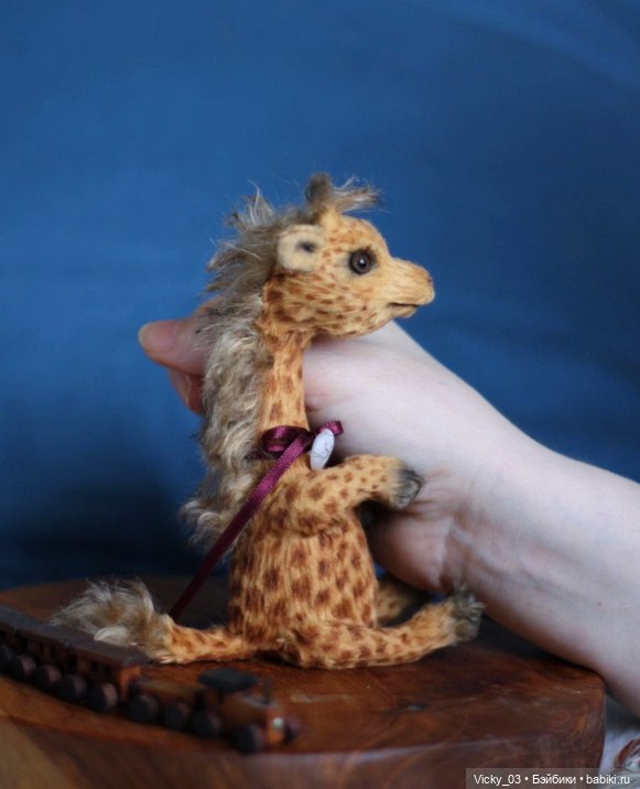 Жираф тедди Samuel — Авторские игрушки (фото 4)