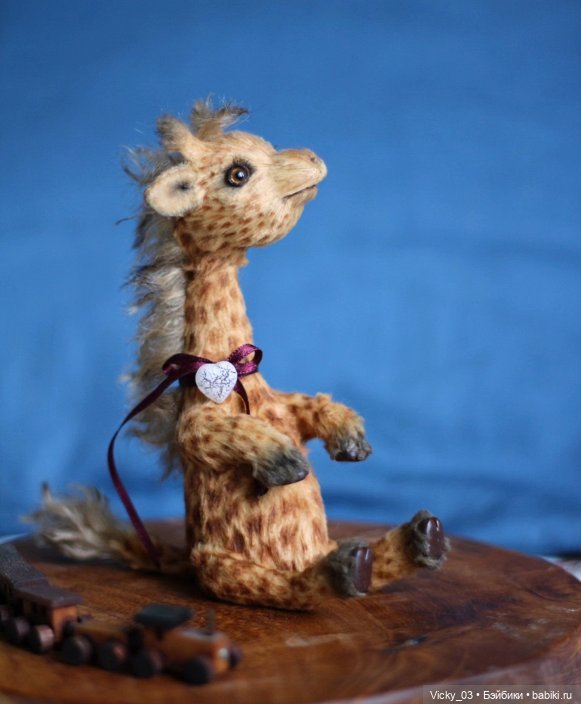 Жираф тедди Samuel — Авторские игрушки (фото 8)