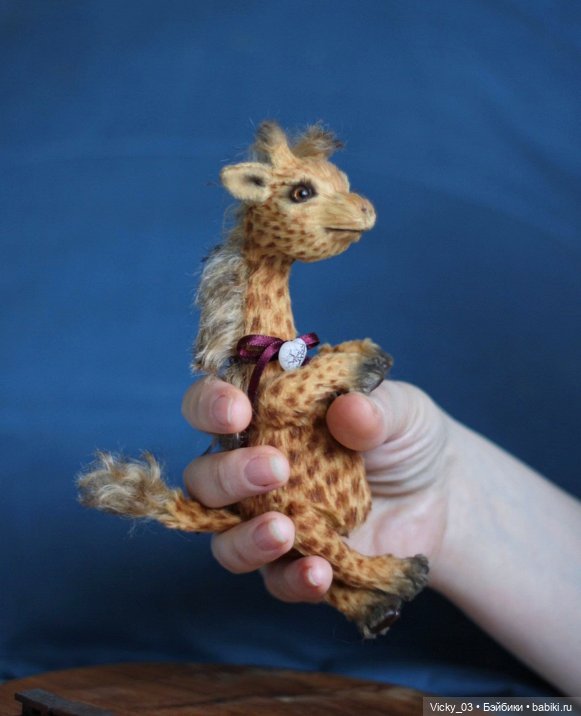 Жираф тедди Samuel — Авторские игрушки (фото 7)