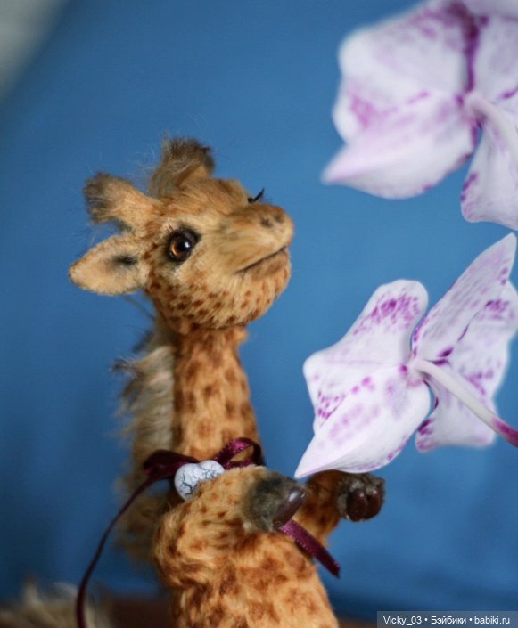 Жираф тедди Samuel — Авторские игрушки (фото 2)