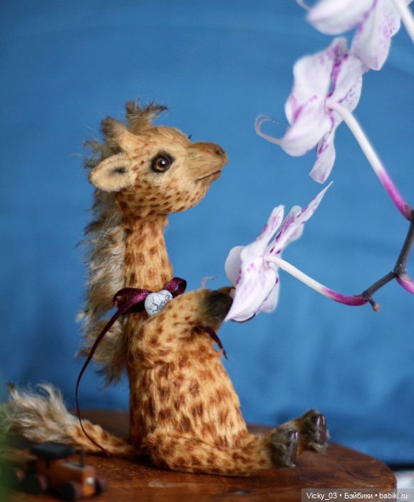 Жираф тедди Samuel — Авторские игрушки (фото 3)