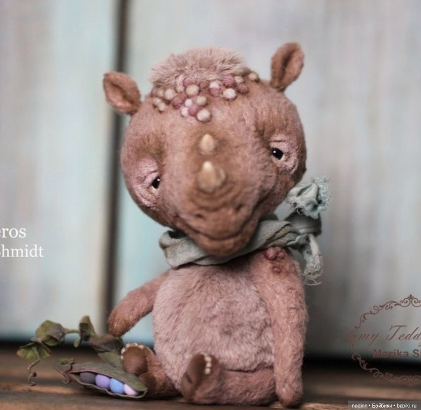 Носорожек Гоша — Авторские игрушки (фото 5)