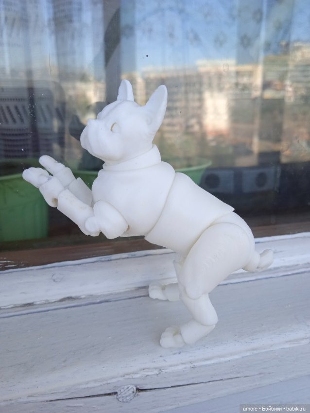 Шарнирный бульдожек — Авторские игрушки (фото 3)