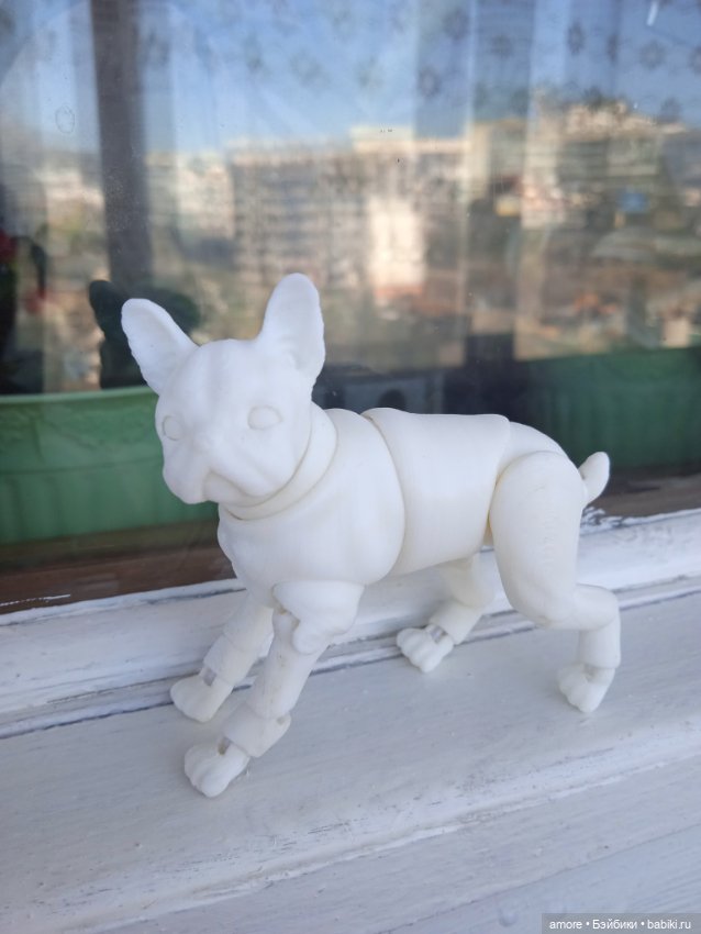 Шарнирный бульдожек — Авторские игрушки