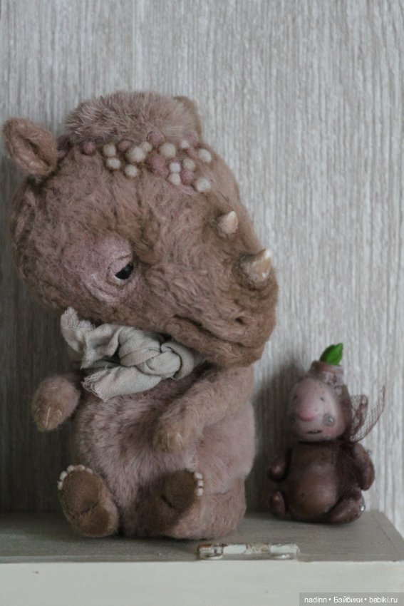 Носорожек Гоша — Авторские игрушки (фото 7)