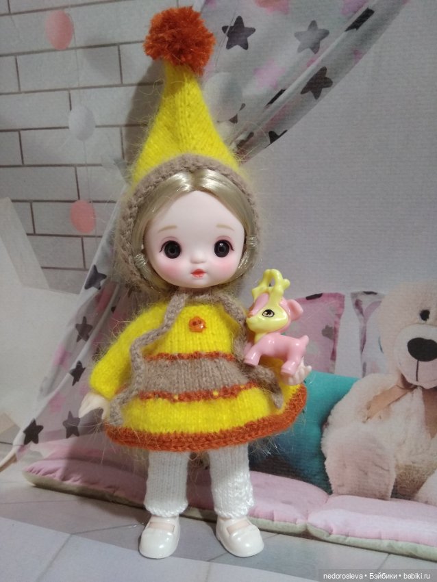 Шарнирная кукла баболи в одежде ручной работы (фото 6)