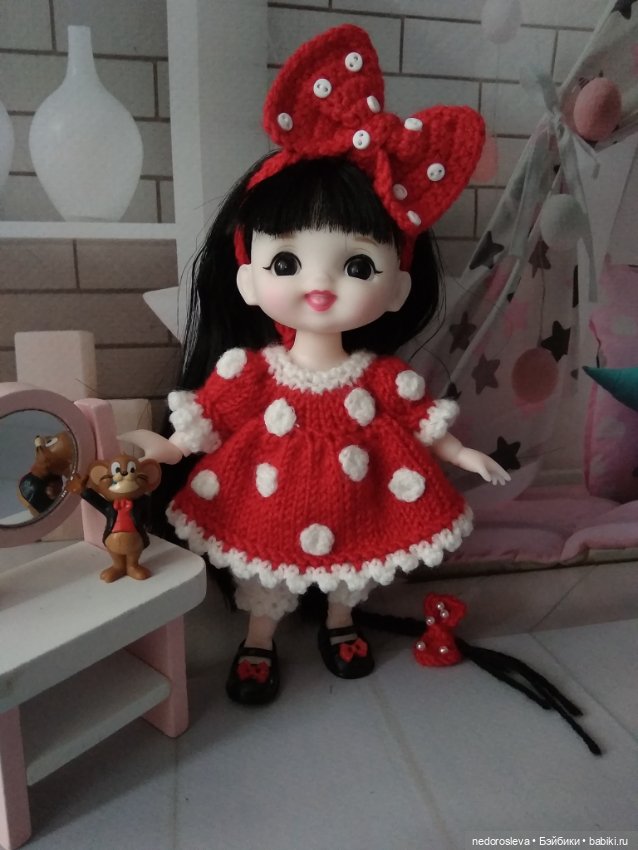 Шарнирная кукла баболи в одежде ручной работы (фото 4)
