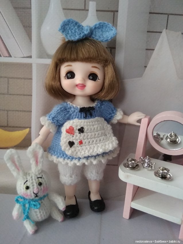 Шарнирная кукла баболи в одежде ручной работы