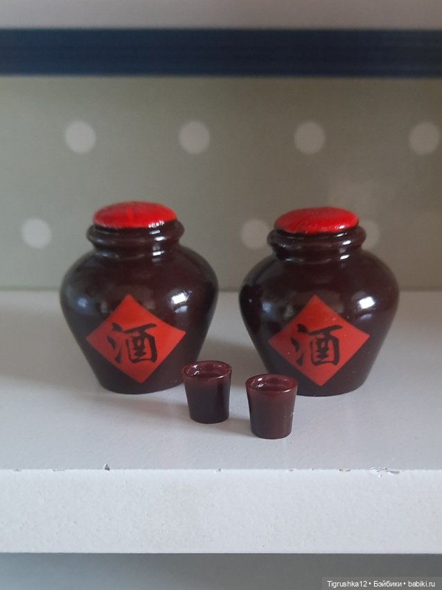 Набор саке — Миниатюра для кукол (фото 5)