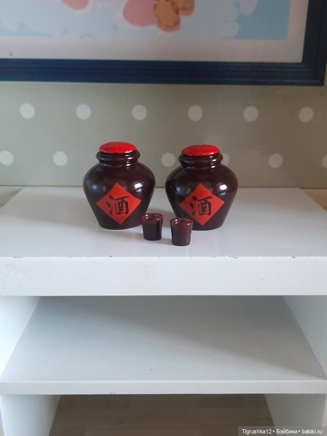Набор саке — Миниатюра для кукол (фото 4)