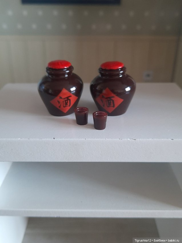 Набор саке — Миниатюра для кукол (фото 2)