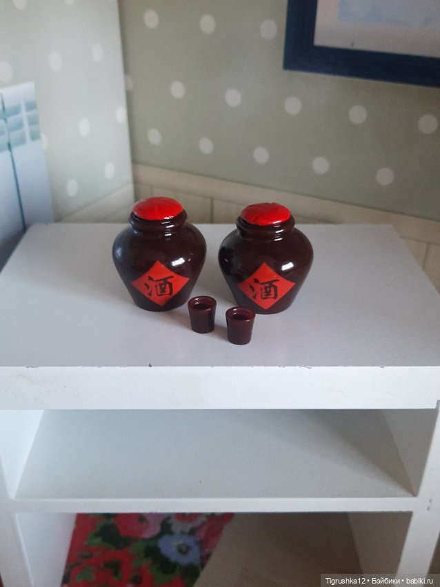 Набор саке — Миниатюра для кукол (фото 3)