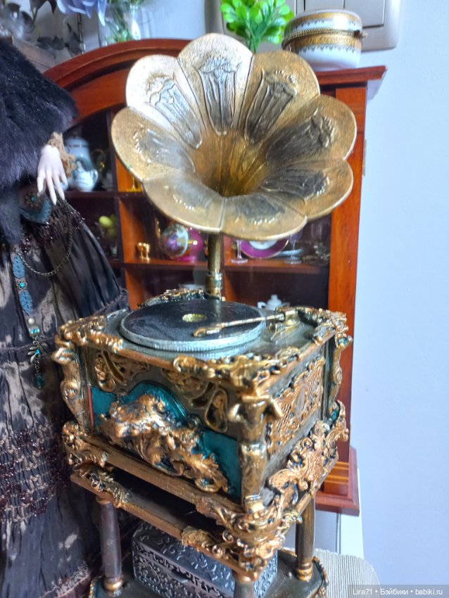 Граммофон музыкальная шкатулка (фото 2)